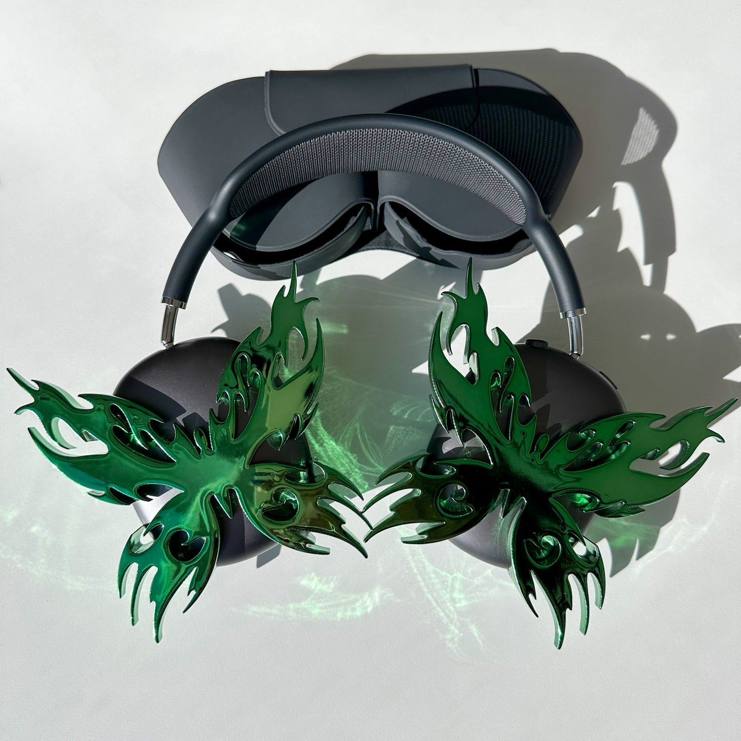 Chrome Green Butterfly Attachments Set READY TO SHIP