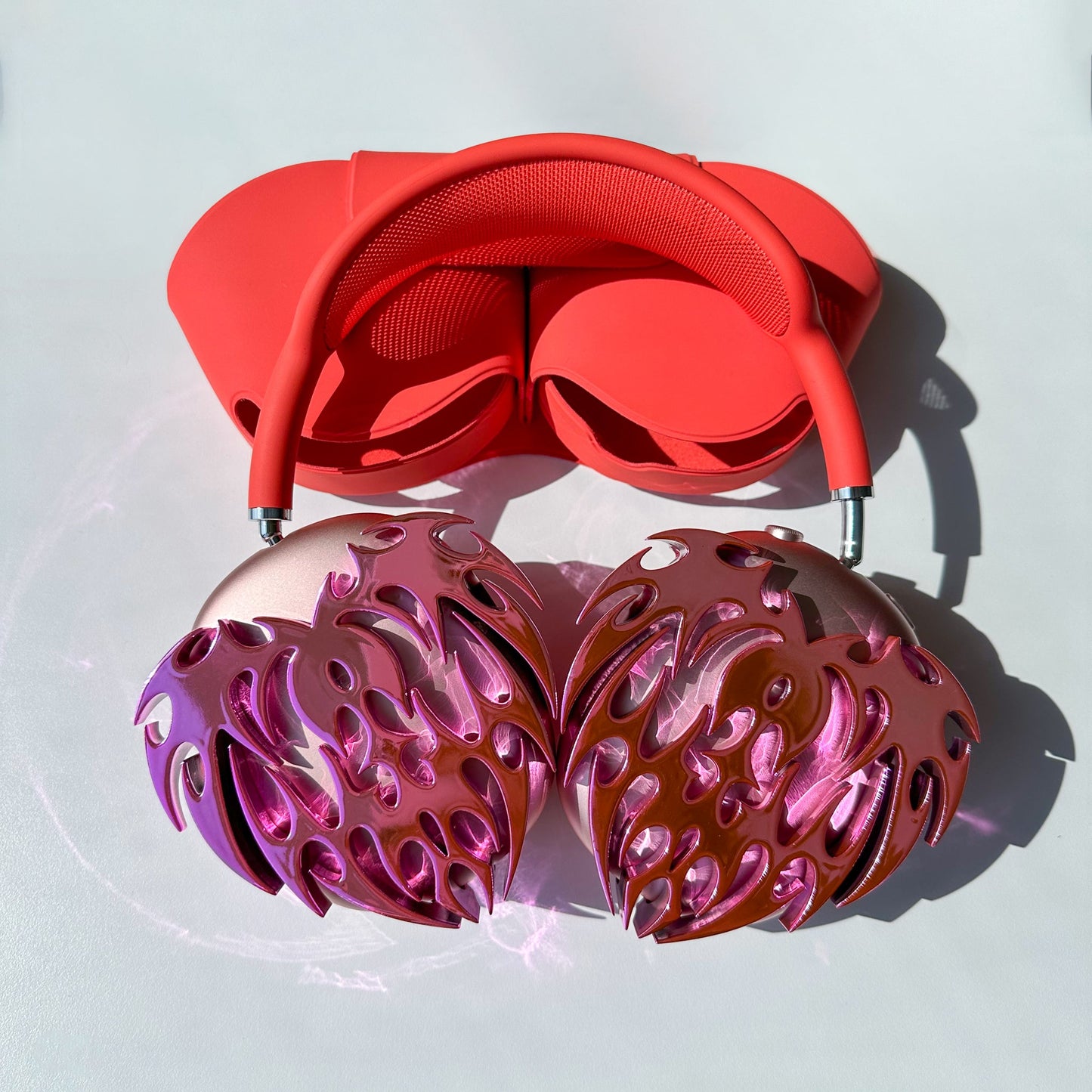 Chrome Pink Heart Attachments Set READY TO SHIP