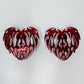 Chrome Red Heart Attachments Set READY TO SHIP