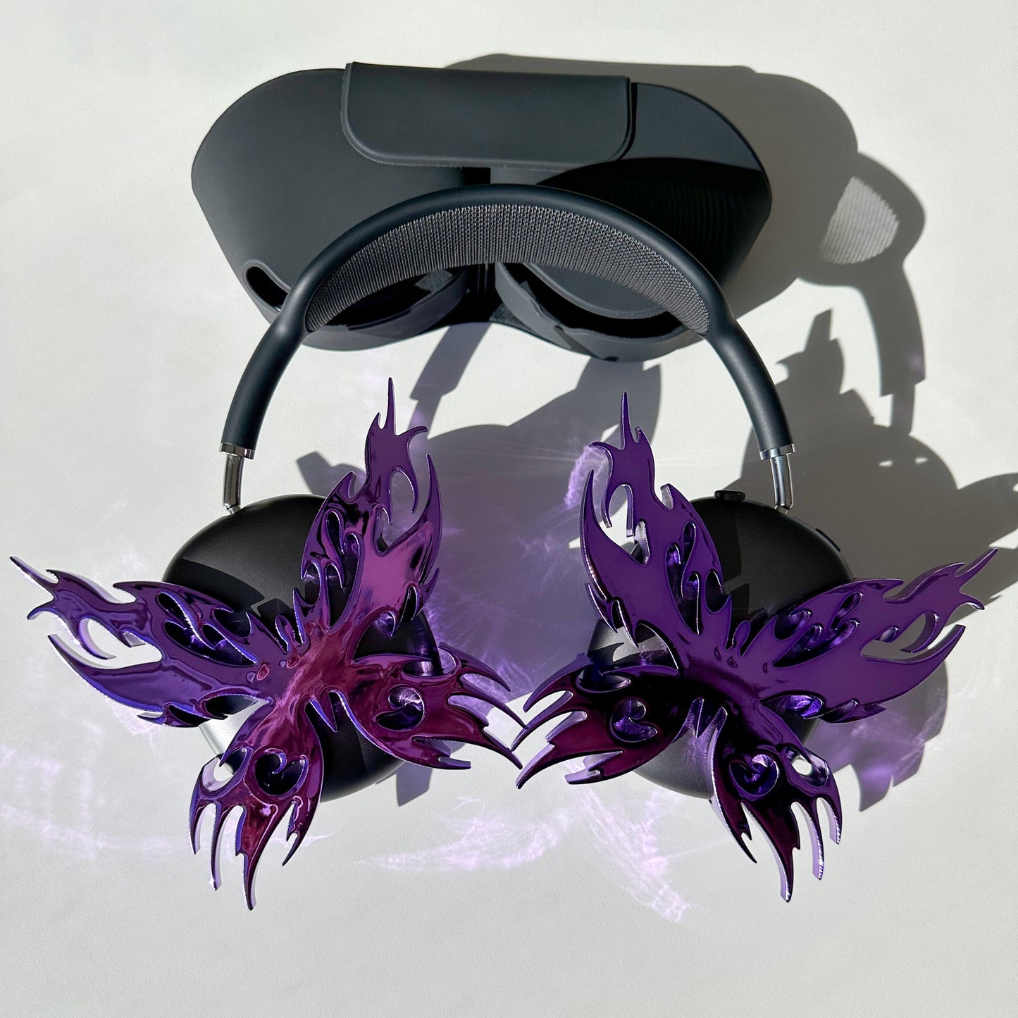 Chrome Purple Butterfly Attachments Set READY TO SHIP